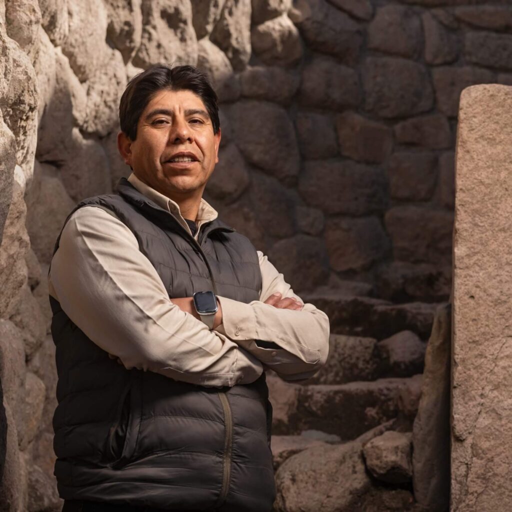 Archaeologist Emerson Pereyra