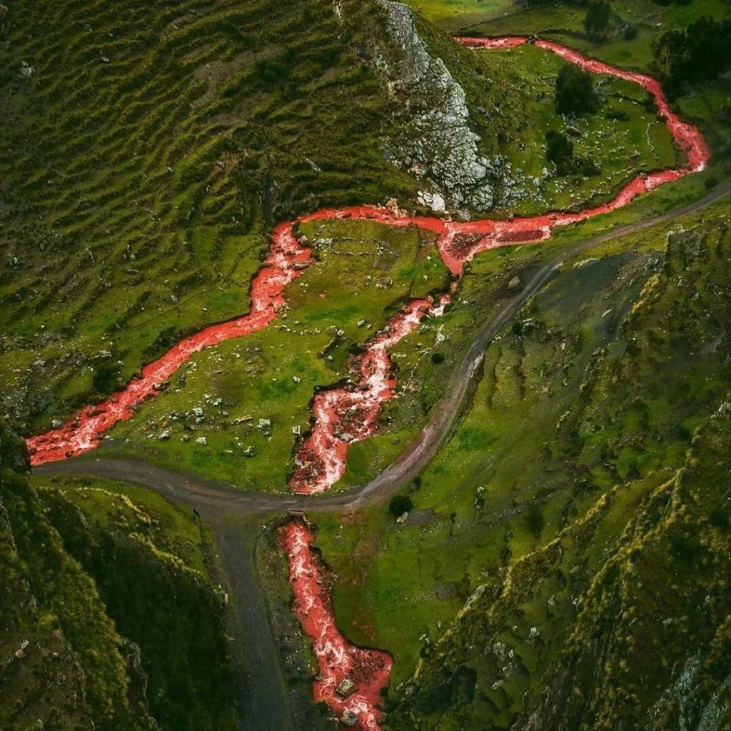 Red River of Cusco in Peru