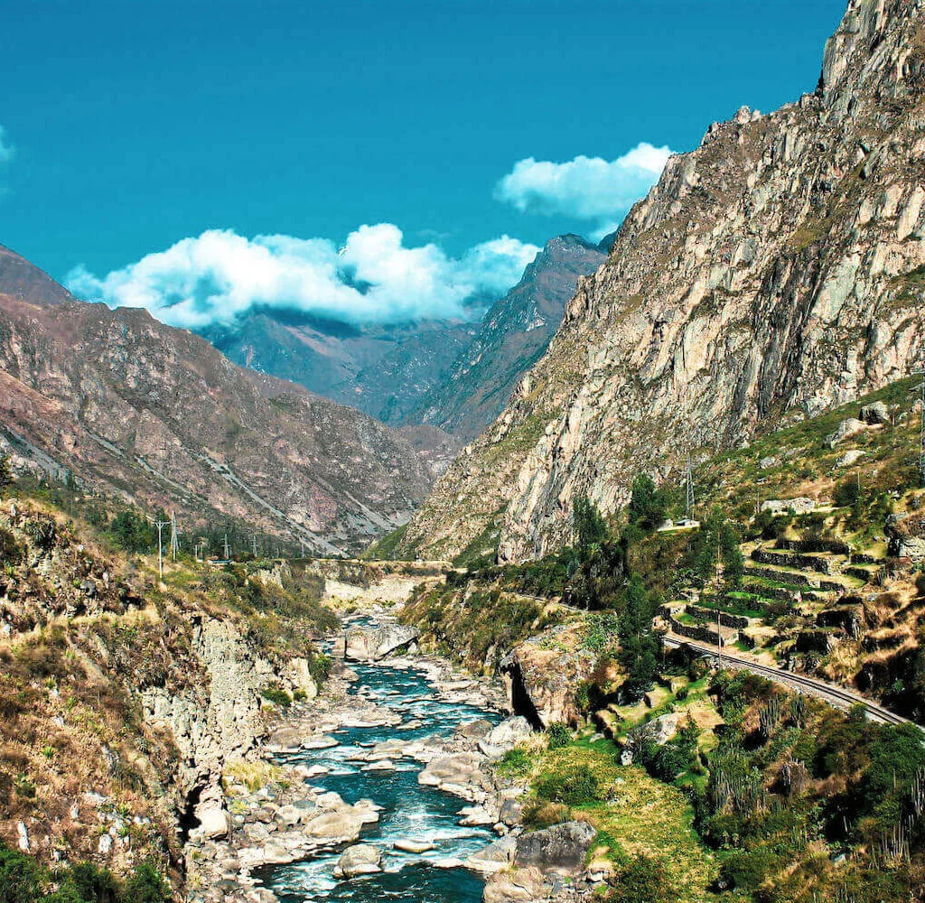 Km 82 - start of the Inca Trail to Machu Picchu