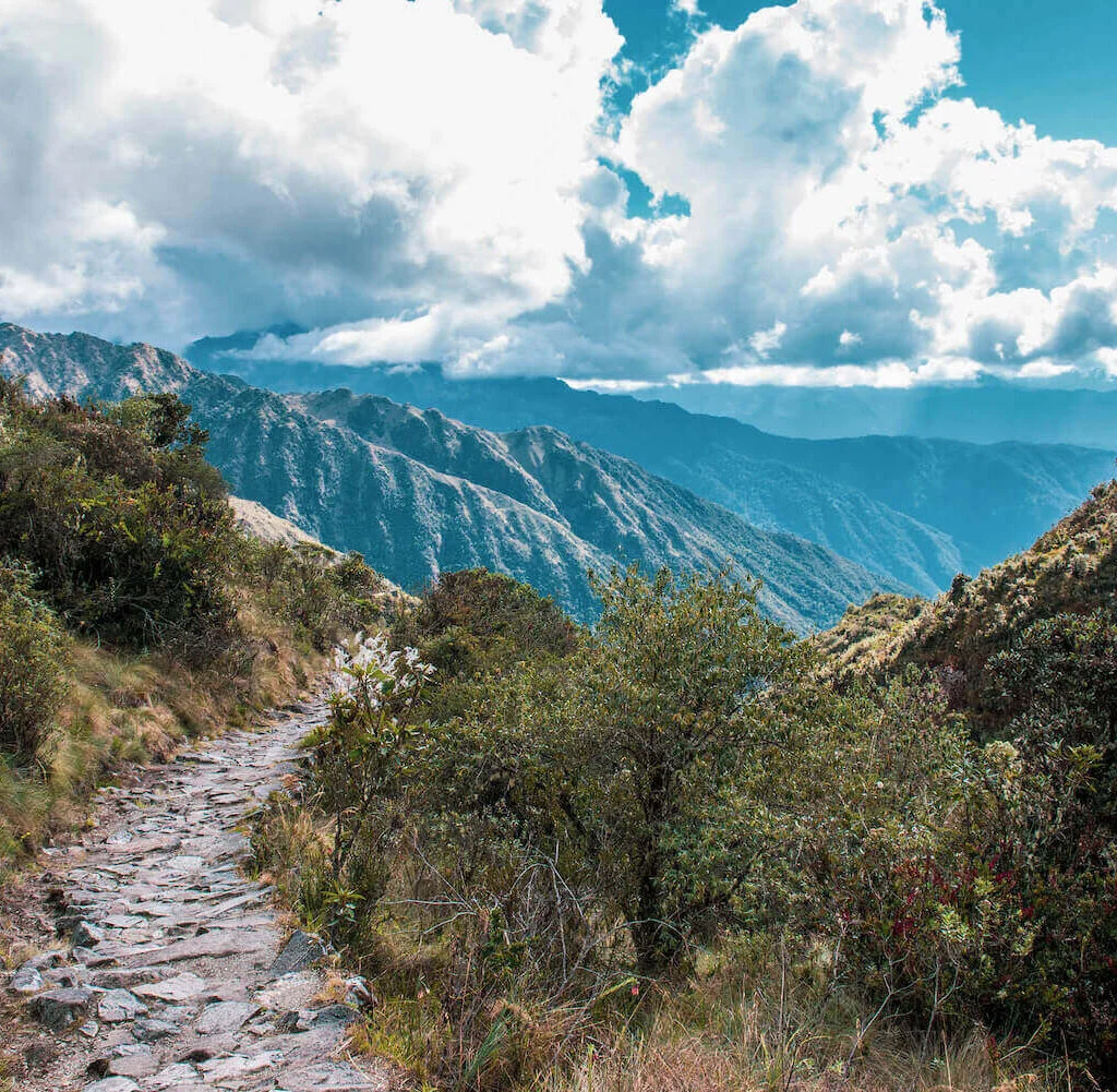 Mountains views in the Inca Trail