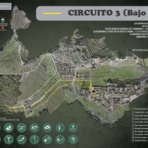 Machu Picchu route map for circuit 3