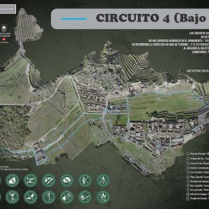 Machu Picchu route map for circuit 4