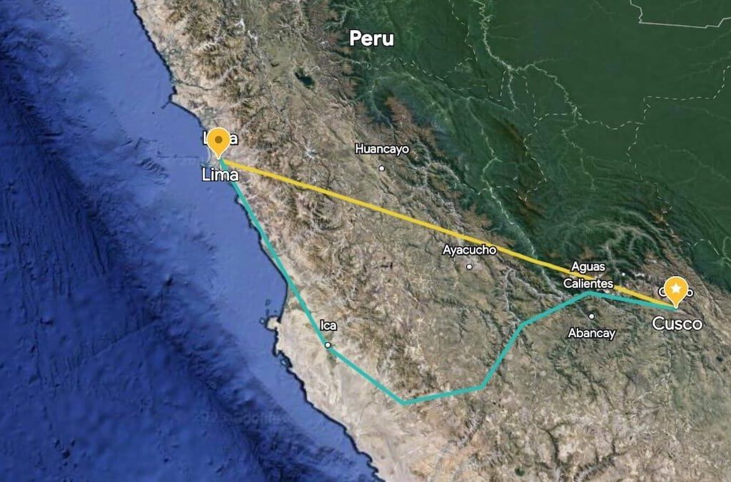 Getting from Lima to Cusco